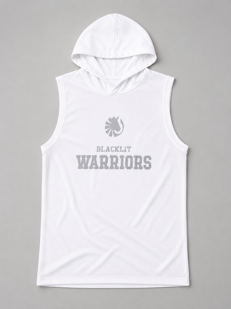 White Warriors - Hooded Sleeveless Tank