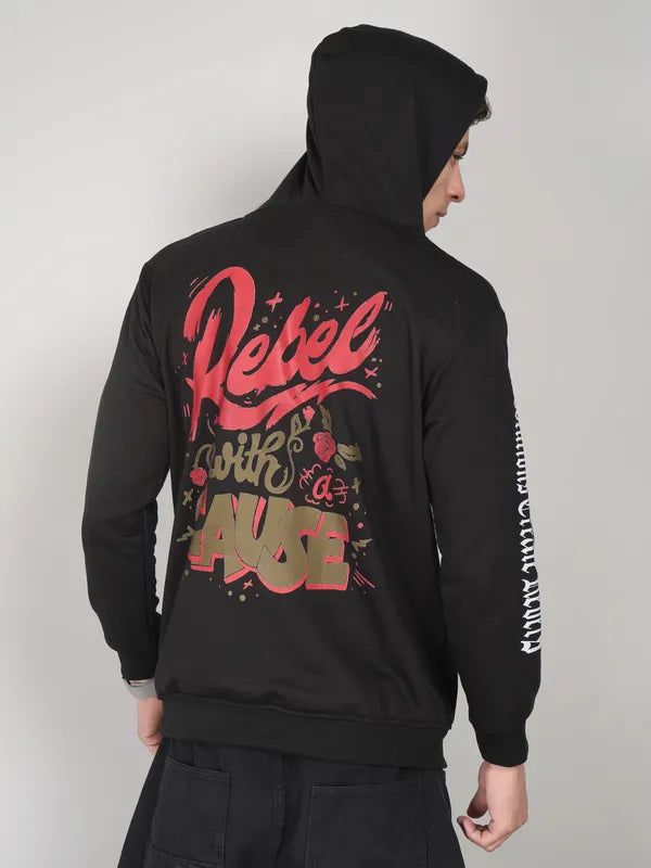 Rebel With A Cause Hoodie – Black