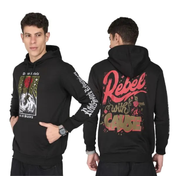 Rebel With A Cause Hoodie – Black