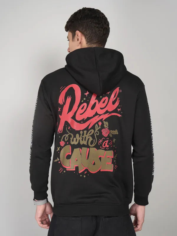 Rebel With A Cause Hoodie – Black