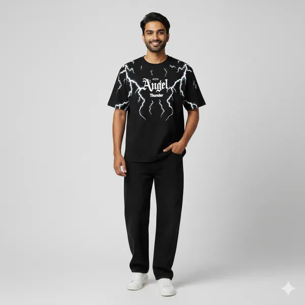 BLACKLIT - ANGEL THUNDER Puff Printed T-Shirt