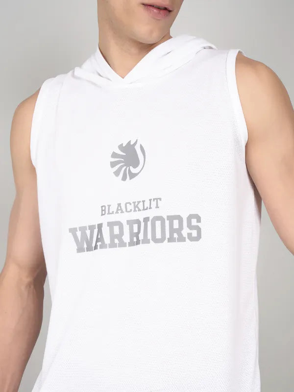 White Warriors - Hooded Sleeveless Tank